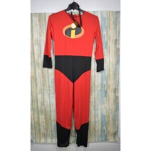 Disguise The Incredibles Kids Size L 12/14 Halloween Costume Jumpsuit & Mask